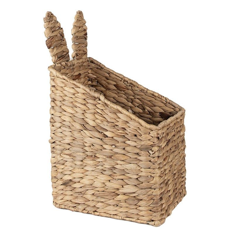 Kosz brązowy Rattan uszy królika 42 cm Clayre Eef