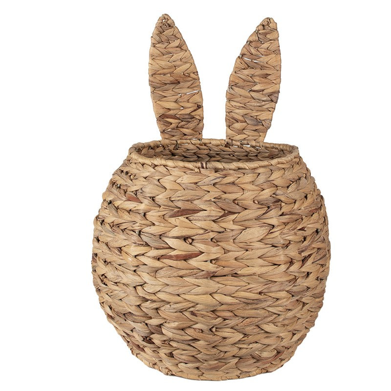 Kosz brązowy Rattan uszy królika 49 cm Clayre Eef