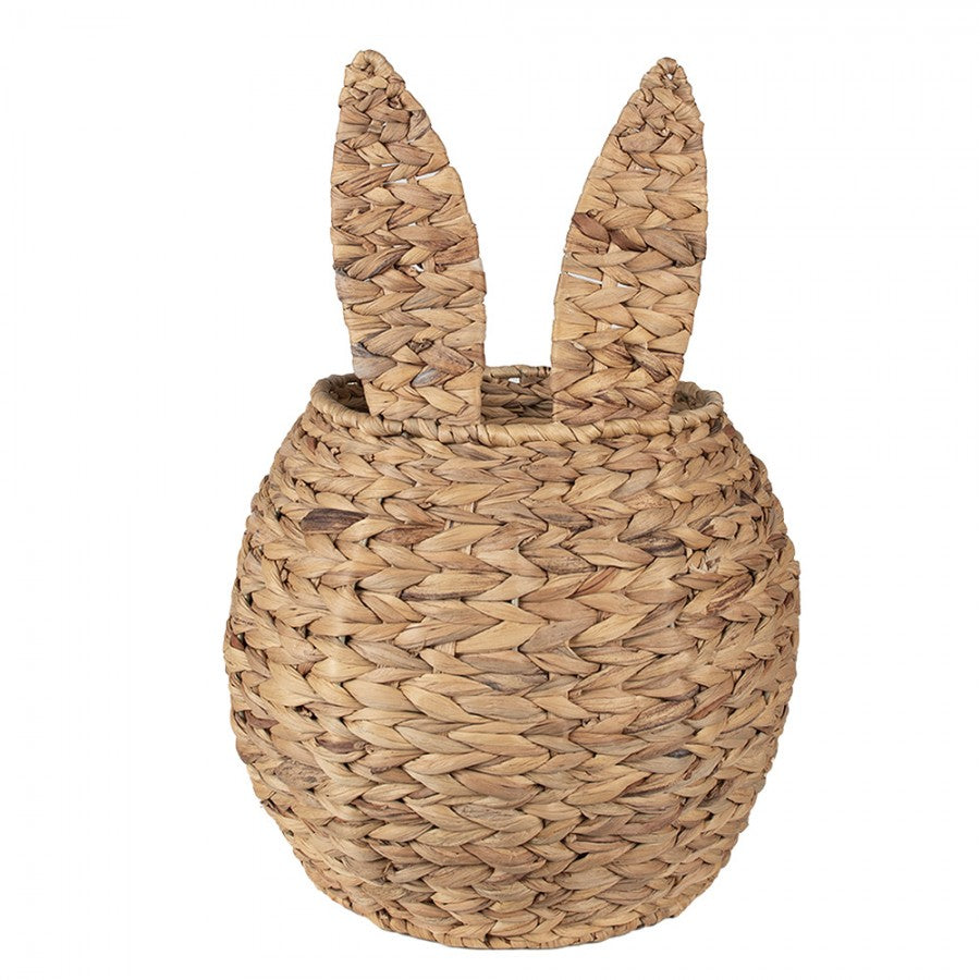 Kosz brązowy Rattan uszy królika 49 cm Clayre Eef