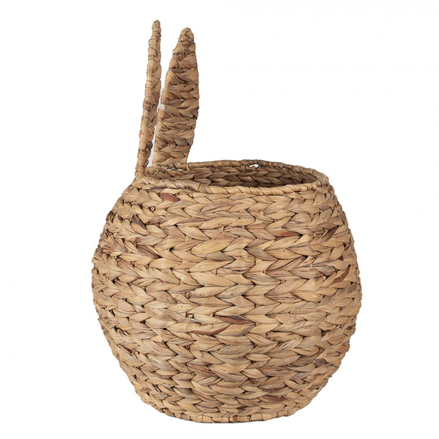 Kosz brązowy Rattan uszy królika 49 cm Clayre Eef