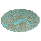 Talerz , patera Azzurro Old turkusowa Belldeco