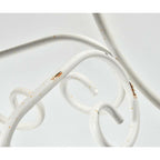 Stolik okrągły metalowy biały Luna retro Belldeco