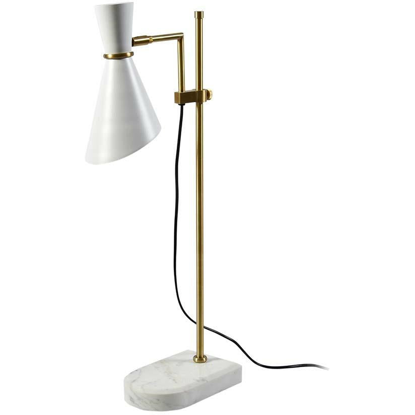 Lampa marmurowa ze złotymi wykończeniami Belldeco Deluxe Gold