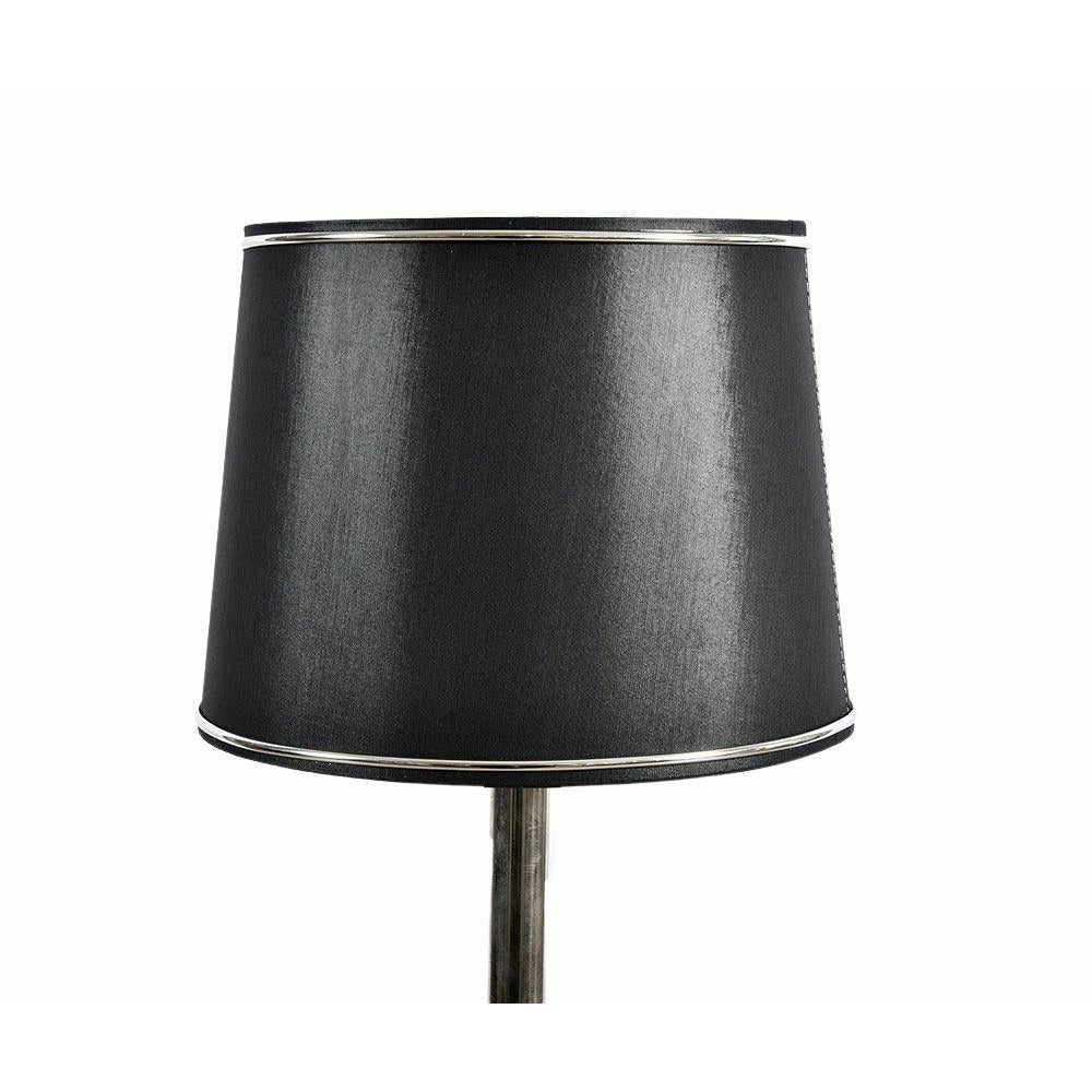 Abażur czarny stożek z eleganckim wykończeniem Belldeco