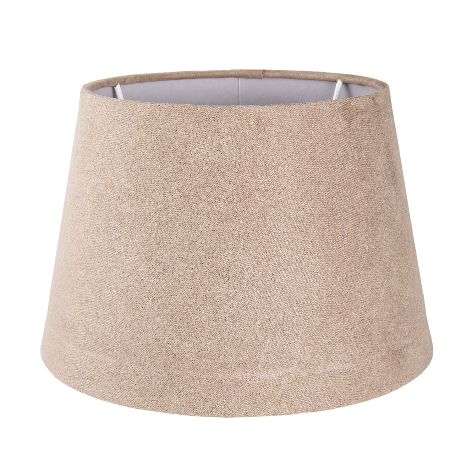 Abażur aksamitny beżowy  20 cm Clayre Eef