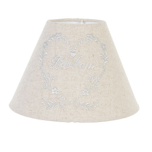 Abażur Bonhour 22 cm naturalny retro Clayre Eef