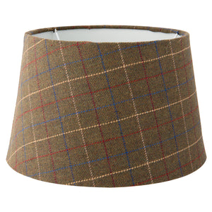 Abażur w brązową kratę dekoracyjny CLayre Eef