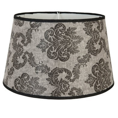 Abażur czarny we wzory duży 25 cm Clayre Eef