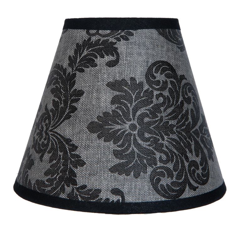 Abażur czarny we wzory 15 cm Clayre Eef