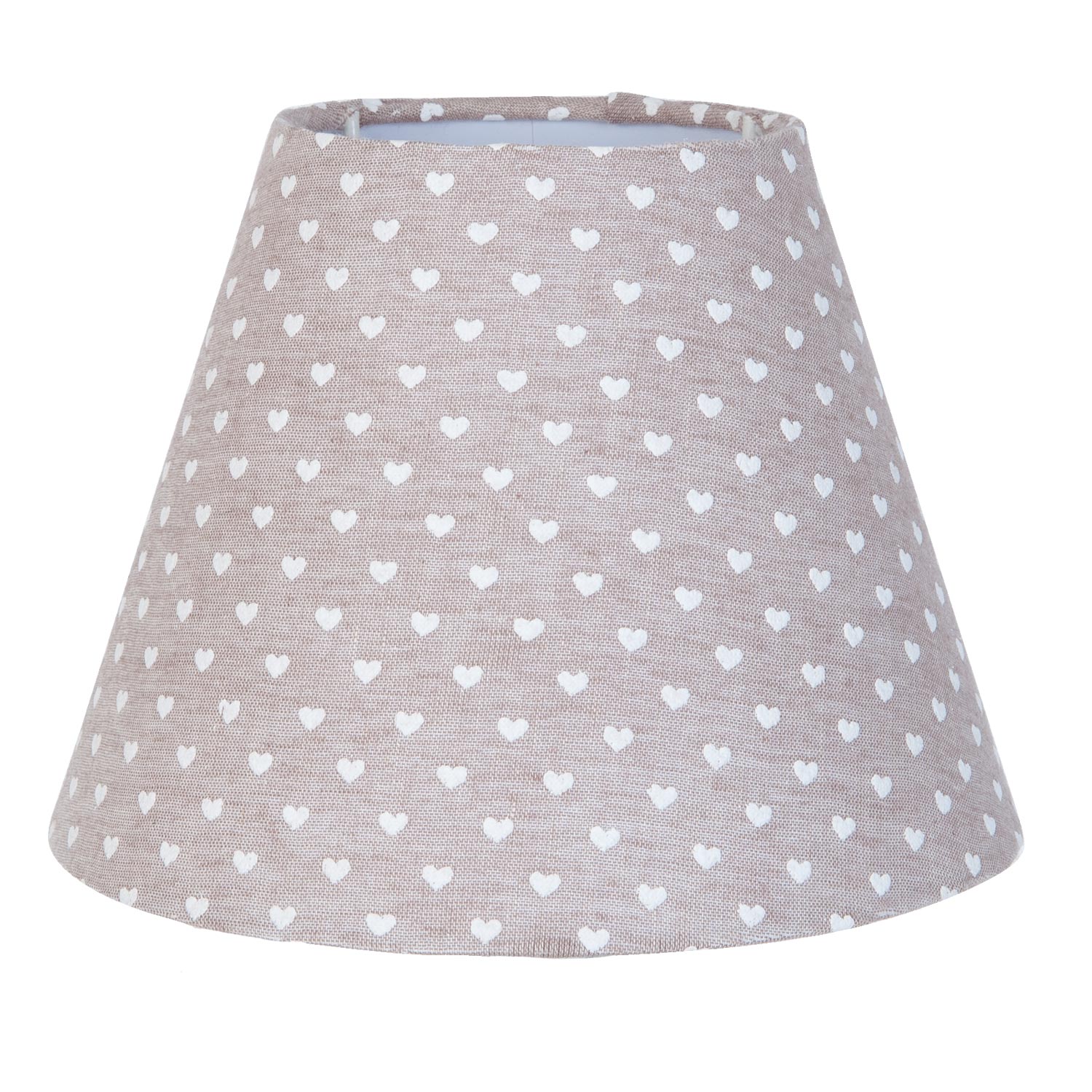 Abażur naturalny serduszka