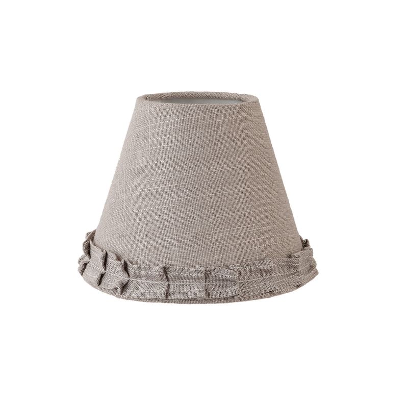 Abażur szary z falbanką 15 cm Clayre & Eef