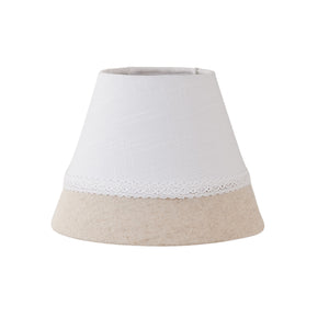 Abażur z koronką naturalny 17 cm Clayre Eef