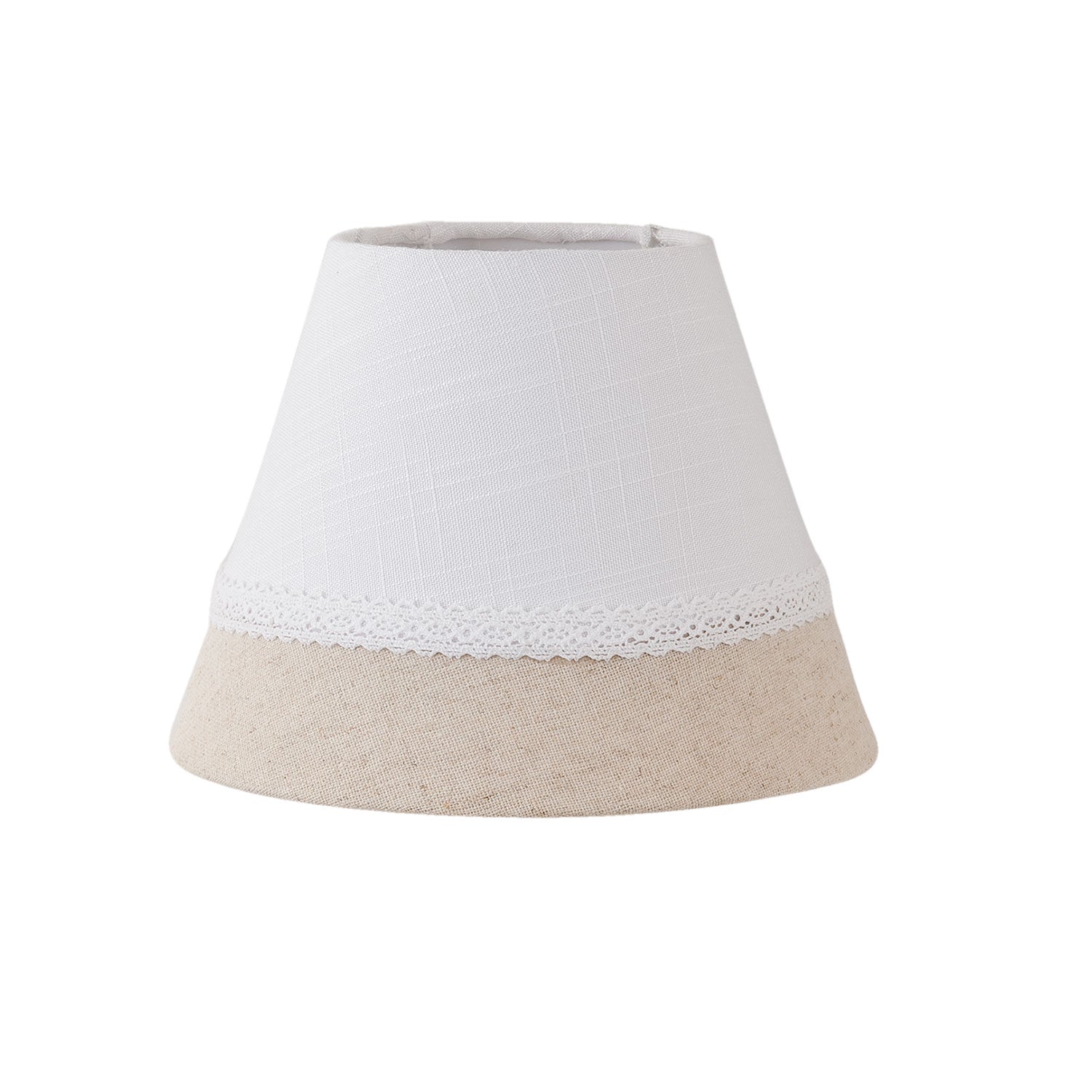 Abażur z koronką naturalny 17 cm Clayre Eef