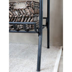 Wieszak podłogowy Chic Antique z półkami czarny