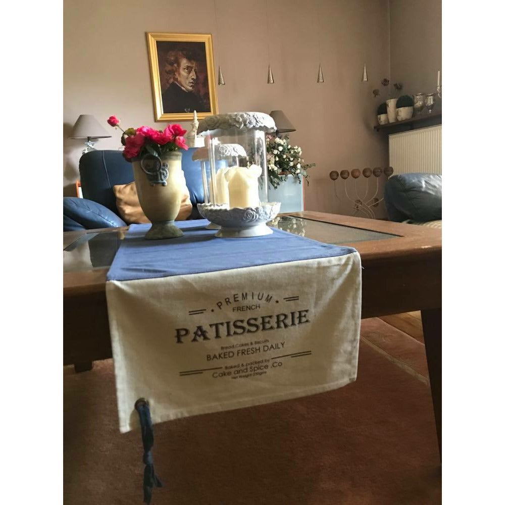 Bieżnik bawełniany w stylu francuskim