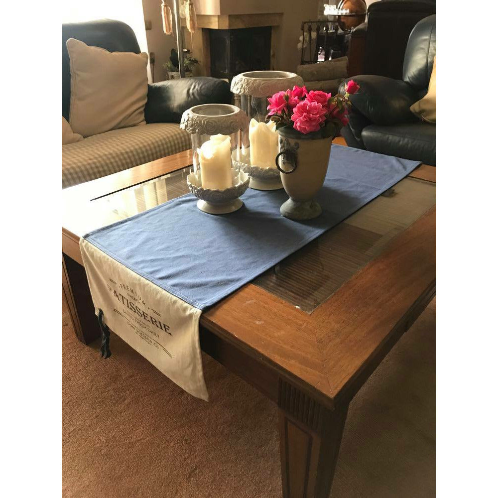 Bieżnik bawełniany w stylu francuskim