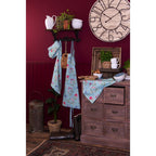 Poduszka na krzesło kwiaty miętowe z fabanką Clayre Eef