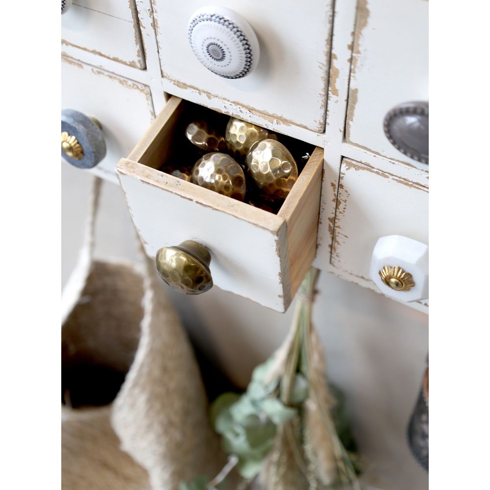 Szafka ścienna prowansalska Chic Antique z szufladkami