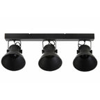 Lampa potrójna sufitowa industrialna czarna mat Light Living