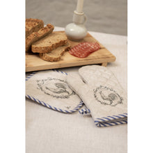 Załaduj obraz do przeglądarki galerii, Ręcznik kuchenny kogut country bawełniany CLayre Eef
