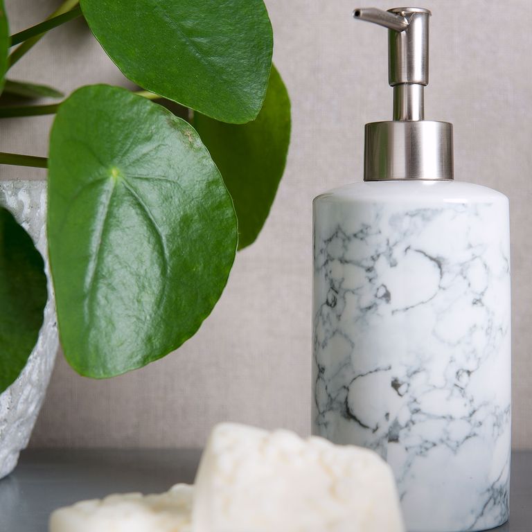 Dozownik do mydła marmurowy Clayre Eef