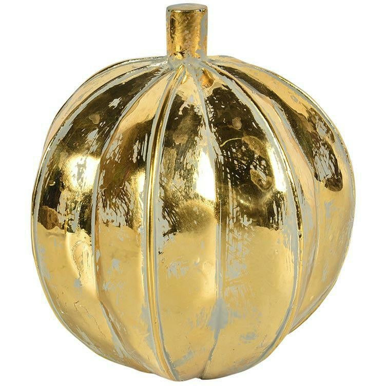 Dekoracja Dynia złota Belldeco Gold Line B mała