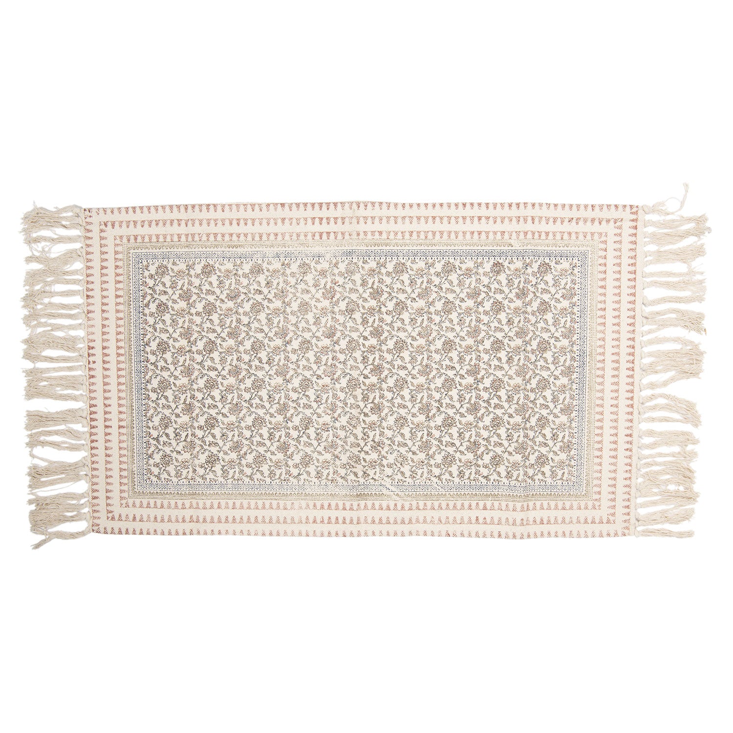 Dywanik Boho szary frędzle Clayre Eef