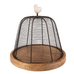 Etażerka Country kura z kloszem Clayre Eef