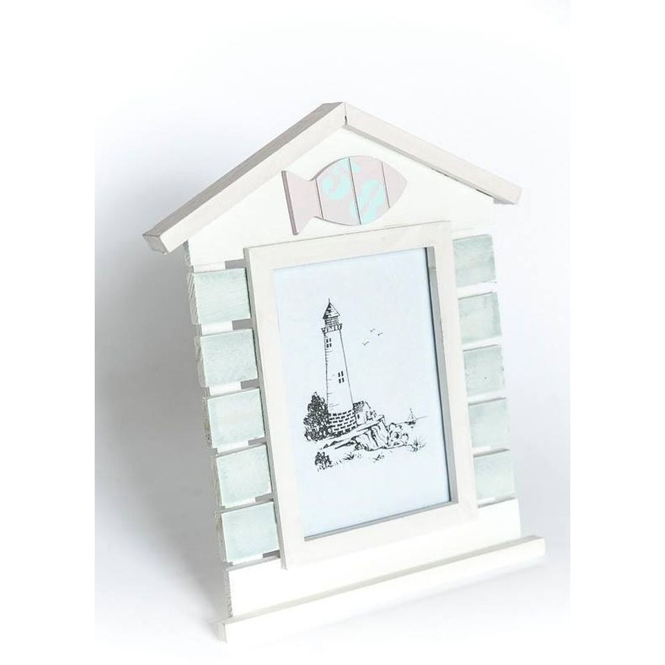 Ramka na zdjęcia Beżowa wzór marynistyczny