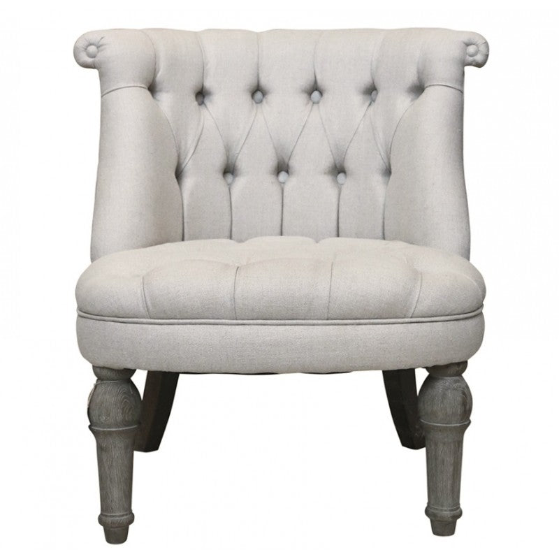 Fotel tapicerowane beżowy Chic antique