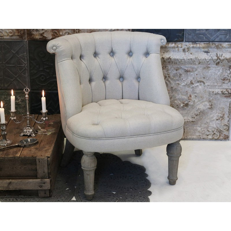 Fotel tapicerowane beżowy Chic antique