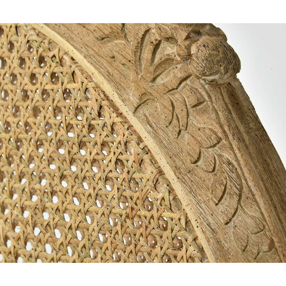 Fotel Classic linen Barok rattanowy Belldeco