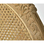 Fotel Classic linen Barok rattanowy Belldeco