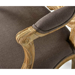 Fotel Classic linen Barok rattanowy Belldeco