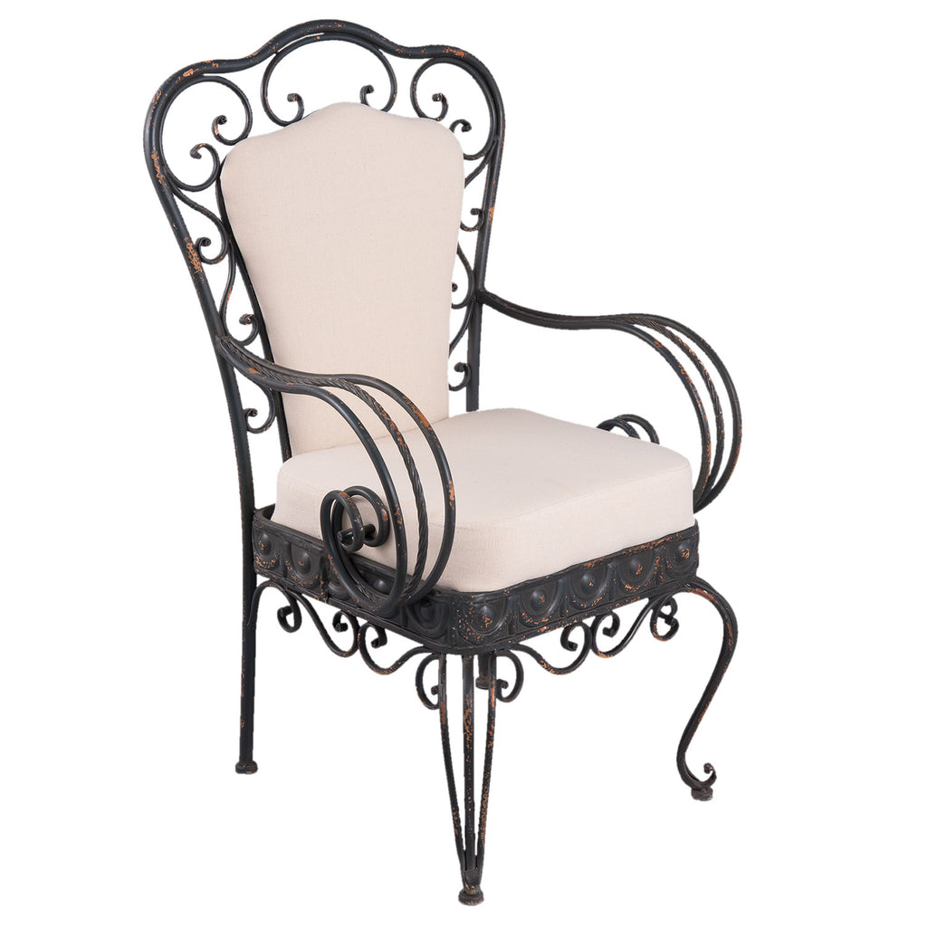 Fotel metalowy Prowansalski Clayre Eef