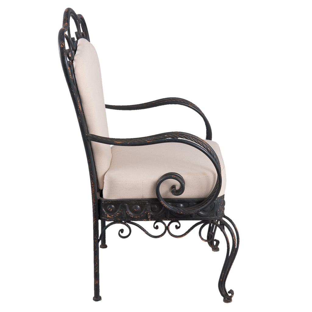 Fotel metalowy Prowansalski Clayre Eef