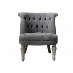 Fotel tapicerowane szary Chic antique