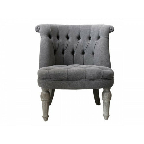 Fotel tapicerowane szary Chic antique