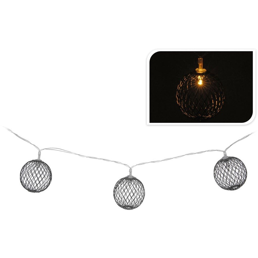 Girlanda Cotton Ball czarna