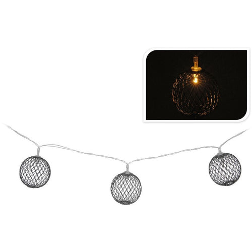 Girlanda Cotton Ball czarna