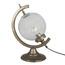 Załaduj obraz do przeglądarki galerii, Lampa gabinetowa stołowa 49 cm złoty globus

