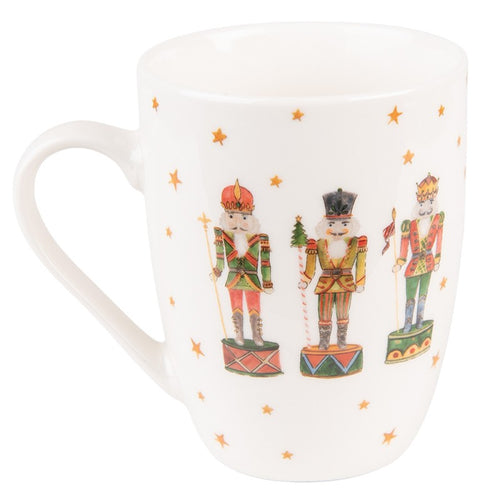 Kubek porcelanowy Clayre Eef wzór świąteczny dziadki do orzechów