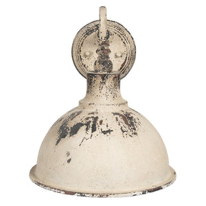 Kinkiet industrialny biały retro  Clayre Eef