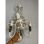 Kinkiet ścienny prowansalski ażurowy metalowy Clayre Eef