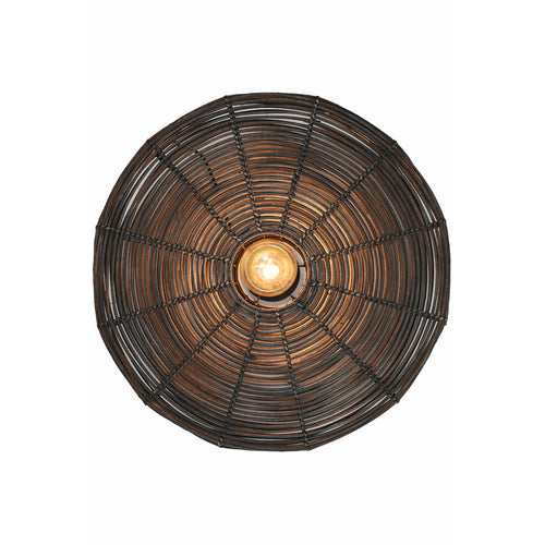 Kinkiet Boho rattanowy ciemny brąz duży Light Living