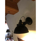 Kinkiet industrialny czarny metalowy Clayre eef