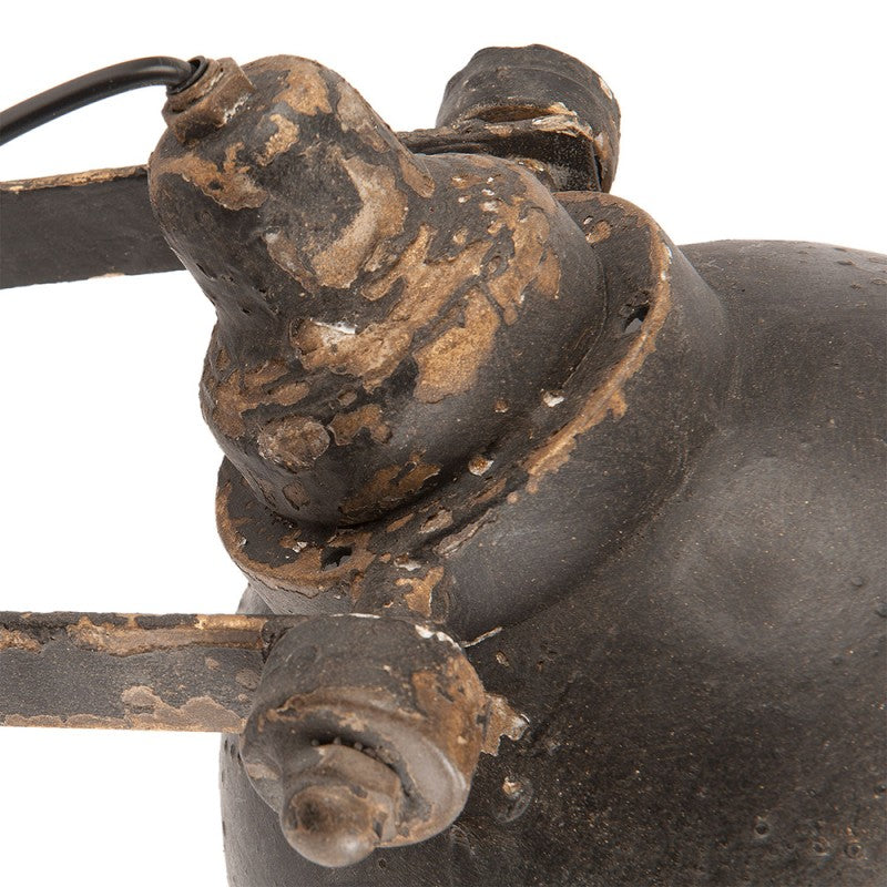 Kinkiet industrialny czarny metalowy Clayre eef