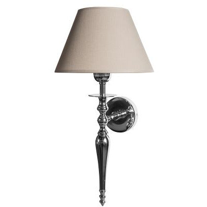 Kinkiet ścienny srebrny Deluxe 1 Belldeco