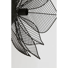 Załaduj obraz do przeglądarki galerii, Kinkiet ażurowy kwiat czarny matowy Pavas 52 cm Light Living
