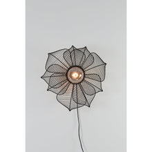 Załaduj obraz do przeglądarki galerii, Kinkiet ażurowy kwiat czarny matowy Pavas 52 cm Light Living

